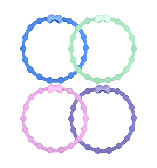 Luminous Night Pack PRO Hair Ties (4-Pack): Illuminate Your Hairstyle with Midnight Hues
