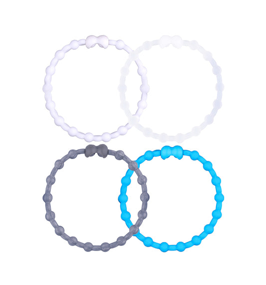 Frozen Lakes Pack PRO Hair Ties (4-Pack): Embrace Winter Elegance